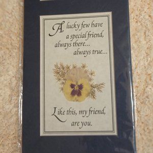 NWT~Limited Edition Framed Print~The Significance of a Special Friend (6" X 12")